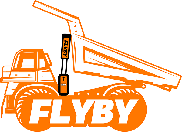 LOGOTIPO de m&aacute;quinas hidr&aacute;ulicas FLYBY